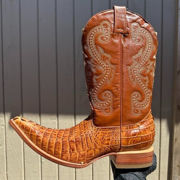 #47 Orance brown Chihuahua Design Western Boot